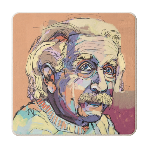 Humble Albert - personalised beer coaster by Laura Selevos