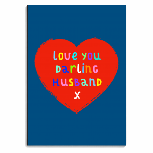 Husband Love - personalised A4, A5, A6 notebook by Adam Regester