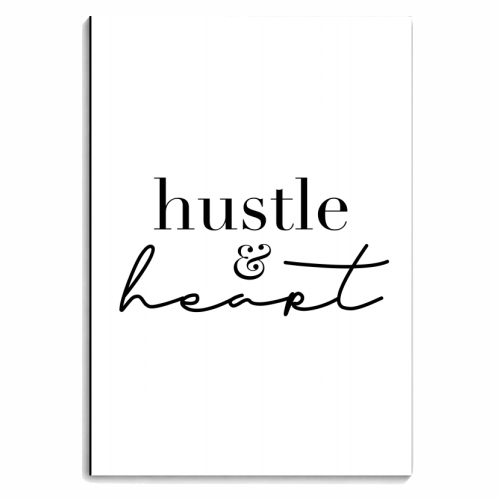 Hustle and Heart - personalised A4, A5, A6 notebook by Toni Scott