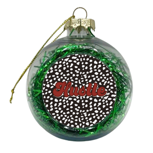 Hustle Dalmatian Print - xmas bauble by The Girl Next Draw