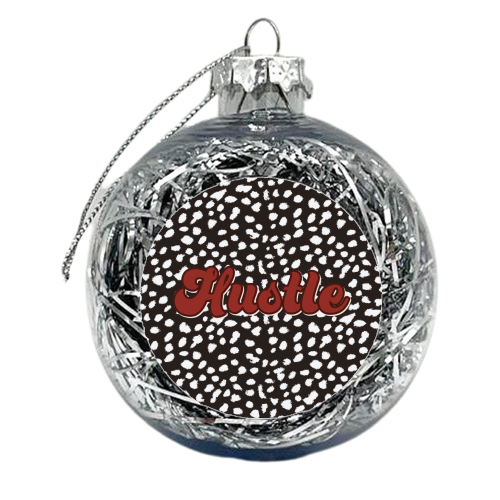 Hustle Dalmatian Print - xmas bauble by The Girl Next Draw