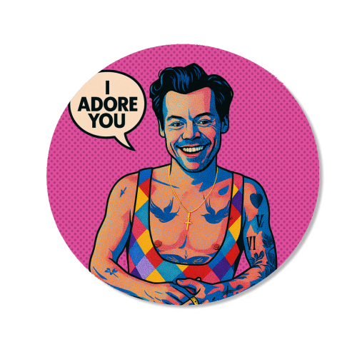 I Adore You Pop Art - Magnet by Ms Doodle