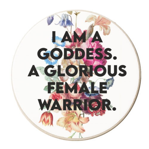 I AM A GODDESS - personalised beer coaster by Wallace Elizabeth