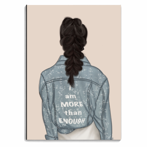 I Am More Than Enough - personalised A4, A5, A6 notebook by Ellie Mackinnon