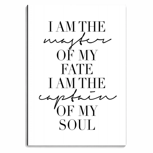 I Am the Master of My Fate. I Am the Captain of My Soul - personalised A4, A5, A6 notebook by Toni Scott