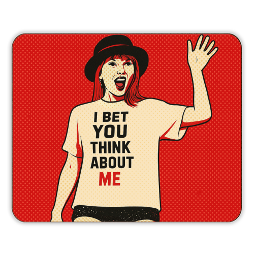 I Bet You Think About Me - designer placemat by Ms Doodle