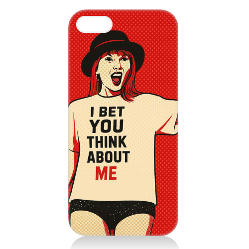 I Bet You Think About Me - unique phone case by Ms Doodle