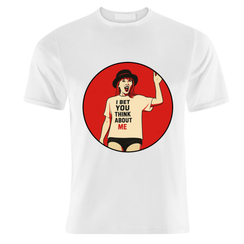 I Bet You Think About Me - unique t shirt by Ms Doodle