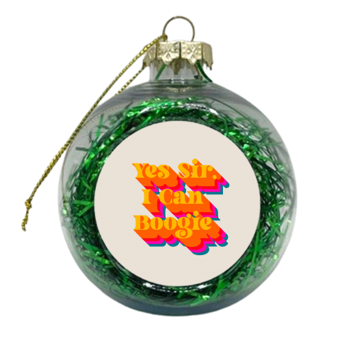 I Can Boogie - xmas bauble by Wallace Elizabeth