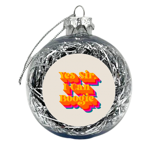 I Can Boogie - xmas bauble by Wallace Elizabeth
