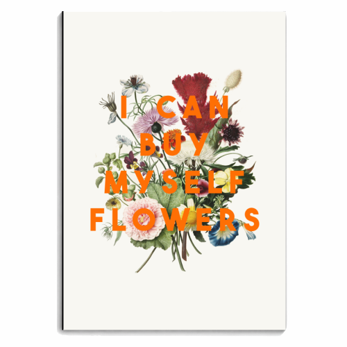 I Can Buy Myself Flowers - personalised A4, A5, A6 notebook by The 13 Prints