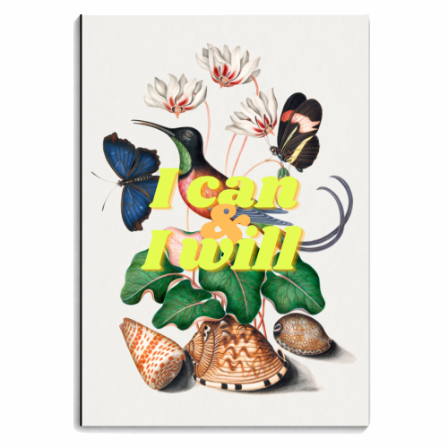 I can & I will - personalised A4, A5, A6 notebook by OhMC! Designs