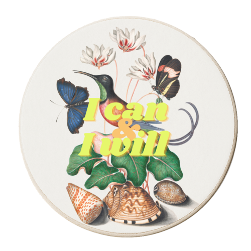 I can & I will - personalised beer coaster by OhMC! Designs