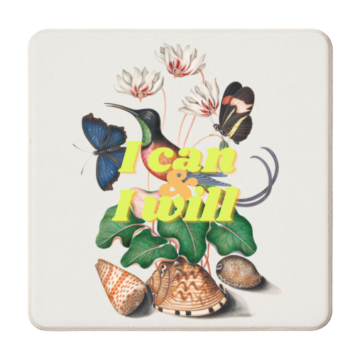 I can & I will - personalised beer coaster by OhMC! Designs