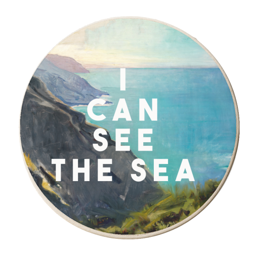 I Can See The Sea - personalised beer coaster by The 13 Prints
