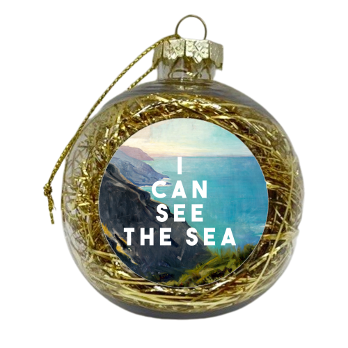 I Can See The Sea - xmas bauble by The 13 Prints
