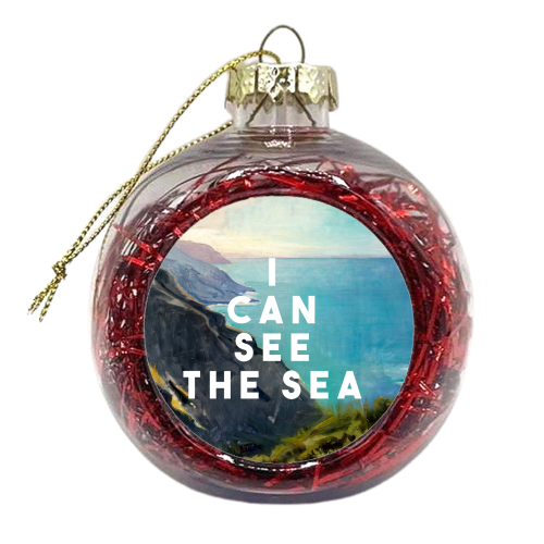 I Can See The Sea - xmas bauble by The 13 Prints