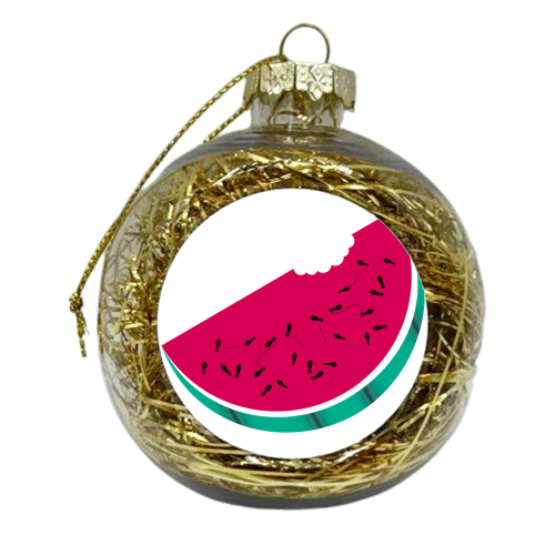 I carried a Watermelon - xmas bauble by Suzanne Waters