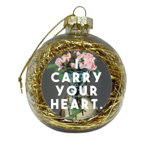 I Carry Your Heart - xmas bauble by The 13 Prints