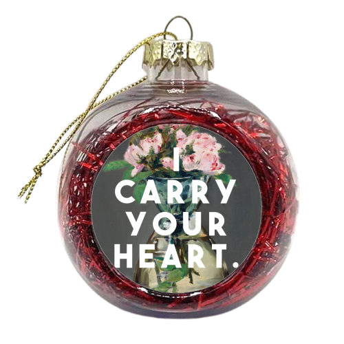 I Carry Your Heart - xmas bauble by The 13 Prints