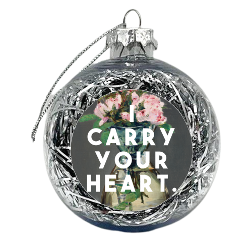 I Carry Your Heart - xmas bauble by The 13 Prints