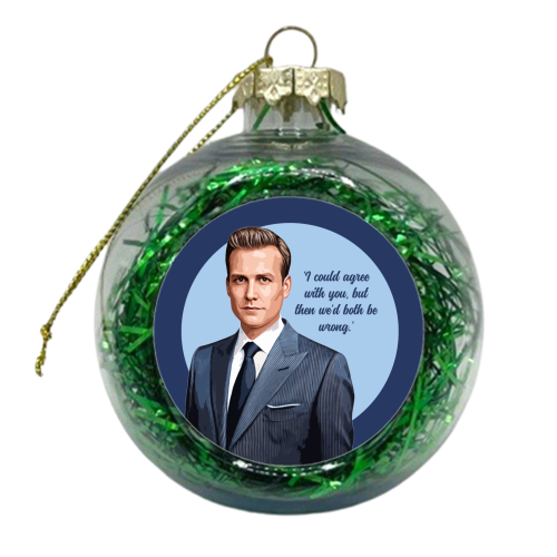 I could agree with you - xmas bauble by DOLLY WOLFE