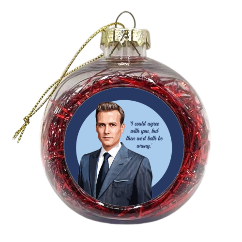 I could agree with you - xmas bauble by DOLLY WOLFE