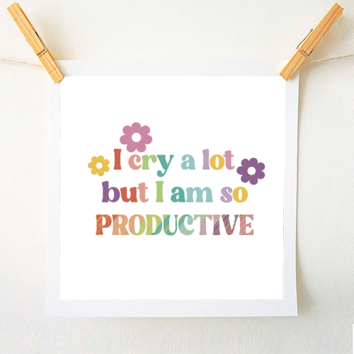 I cry a lot Swiftie gift - A1 - A4 art print by Giddy Kipper