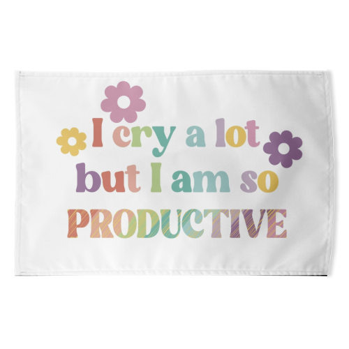 I cry a lot Swiftie gift - funny tea towel by Giddy Kipper