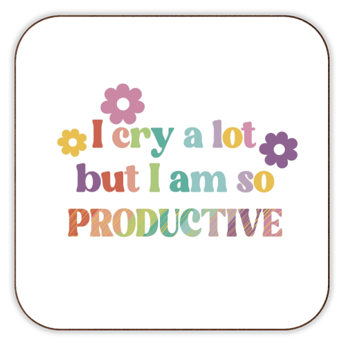 I cry a lot Swiftie gift - personalised beer coaster by Giddy Kipper