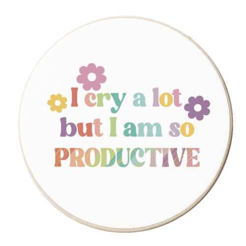 I cry a lot Swiftie gift - personalised beer coaster by Giddy Kipper