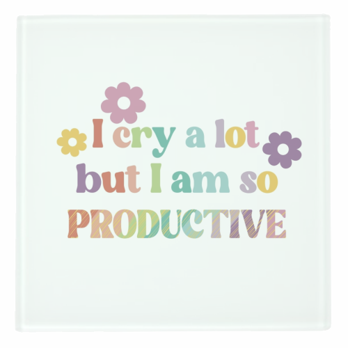 I cry a lot Swiftie gift - personalised beer coaster by Giddy Kipper