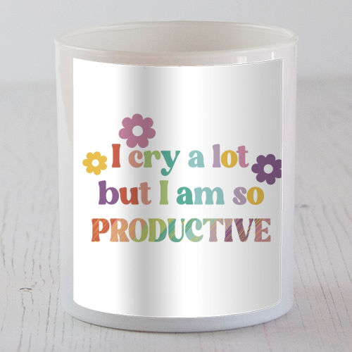 I cry a lot Swiftie gift - scented candle by Giddy Kipper