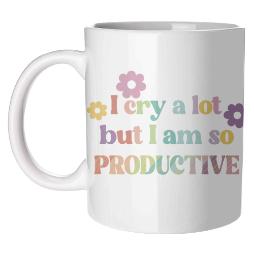 I cry a lot Swiftie gift - unique mug by Giddy Kipper