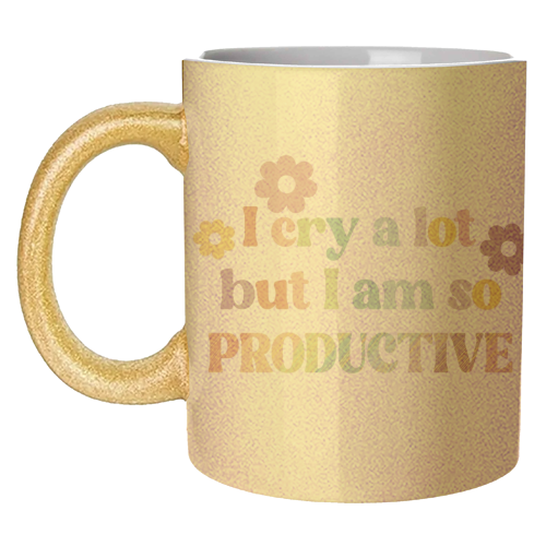 I cry a lot Swiftie gift - unique mug by Giddy Kipper