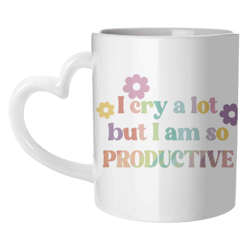 I cry a lot Swiftie gift - unique mug by Giddy Kipper