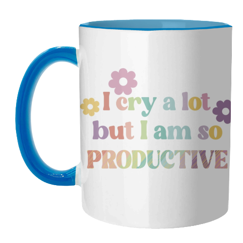 I cry a lot Swiftie gift - unique mug by Giddy Kipper