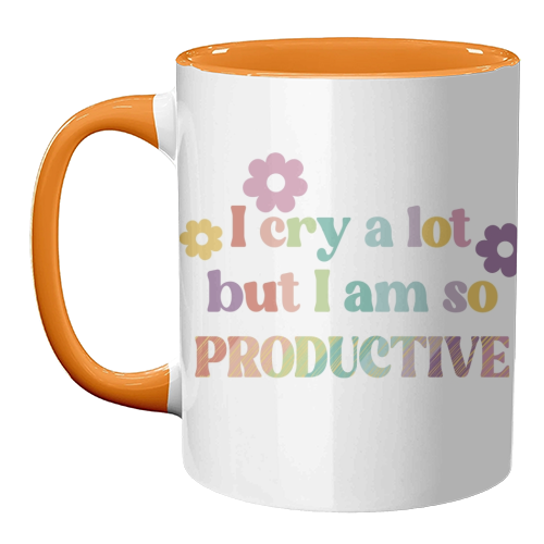 I cry a lot Swiftie gift - unique mug by Giddy Kipper