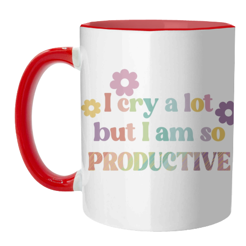 I cry a lot Swiftie gift - unique mug by Giddy Kipper