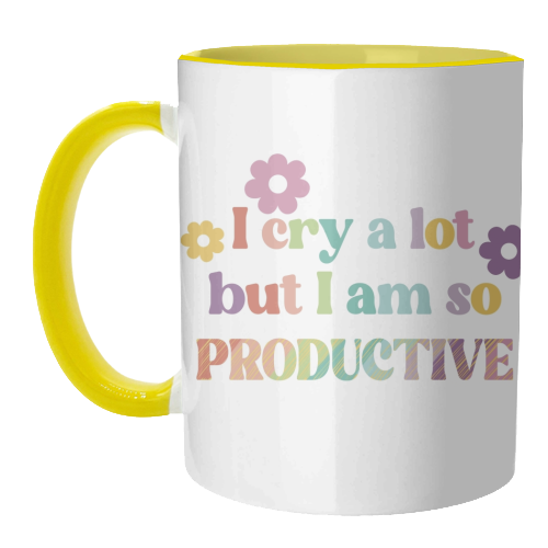 I cry a lot Swiftie gift - unique mug by Giddy Kipper