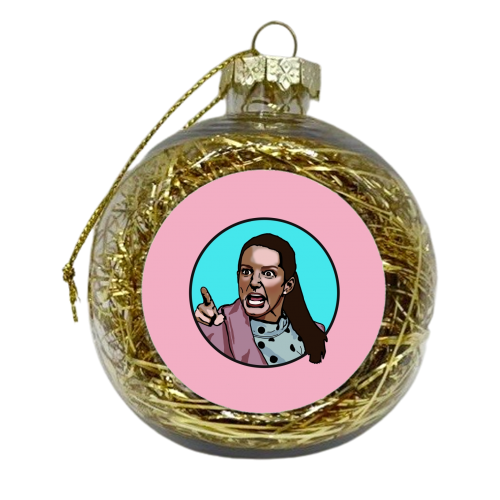 I Curse The Day You We're Born! - xmas bauble by Wallace Elizabeth