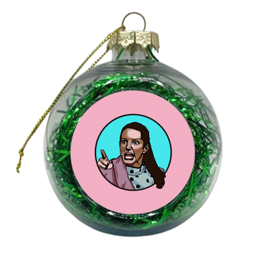 I Curse The Day You We're Born! - xmas bauble by Wallace Elizabeth