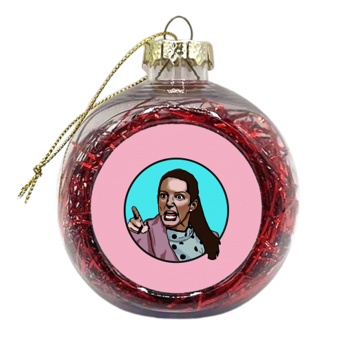 I Curse The Day You We're Born! - xmas bauble by Wallace Elizabeth