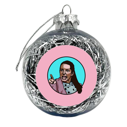 I Curse The Day You We're Born! - xmas bauble by Wallace Elizabeth