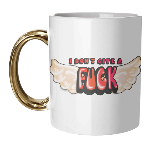 I don't give a flying f*ck - unique mug by PixieDrew