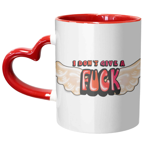 I don't give a flying f*ck - unique mug by PixieDrew
