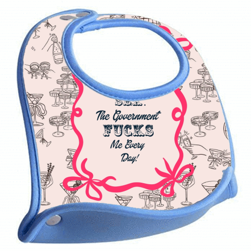 I DON'T NEED IT. - feeding bib by Wallace Elizabeth