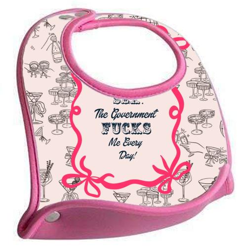 I DON'T NEED IT. - feeding bib by Wallace Elizabeth