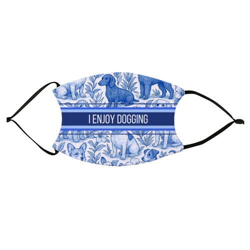 I Enjoy Dogging - face cover mask by Lilly Rose