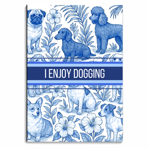 I Enjoy Dogging - personalised A4, A5, A6 notebook by Lilly Rose